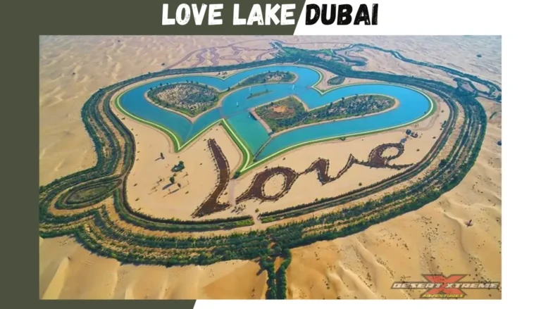 Love Lake Dubai heart-shaped lakes in Al Qudra desert