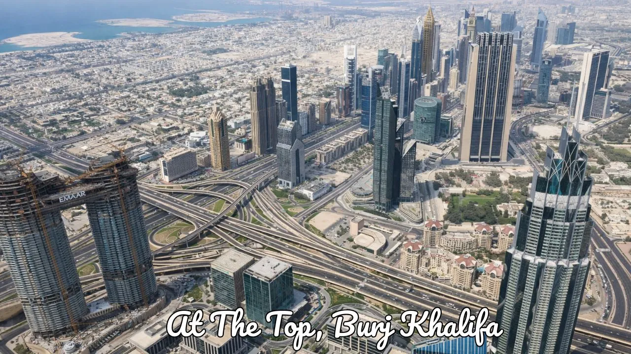 At The Top Burj Khalifa observation check with panoramic views of Dubai skyline from Level 124, 125, and 148